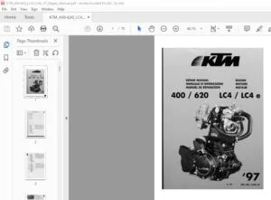 KTM 400 620 LC4 LC4e Engine Repair Manual - PDF DOWNLOAD