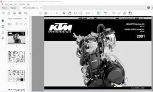 KTM 400 640 LC4-E 640 LC4-E Supermoto 640 LC4 Adventure 640 Duke Engine Spare Parts Manual - PDF DOWNLOAD
