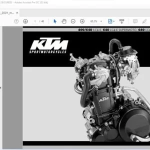 KTM 400 640 LC4-E 640 LC4-E Supermoto 640 LC4 Adventure 640 Duke Engine Spare Parts Manual - PDF DOWNLOAD