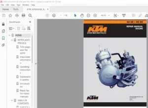 KTM 60 SX 65 SXC Engine Repair Manual - PDF DOWNLOAD