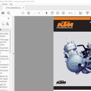 KTM 60 SX 65 SXC Engine Repair Manual - PDF DOWNLOAD