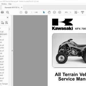 Kawasaki KFX 700V FORCE Service Manual - PDF DOWNLOAD