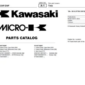 Kawasaki KVF750 D8F D9F Parts Catalog Manual - PDF DOWNLOAD
