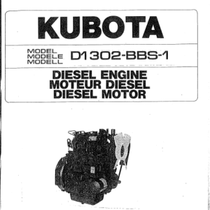 Kubota D722-E2B-EU-Y2-Schaffer Diesel Engine Parts List Manual ...