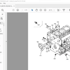 Kubota Engine KX412 Parts List Manual - PDF DOWNLOAD