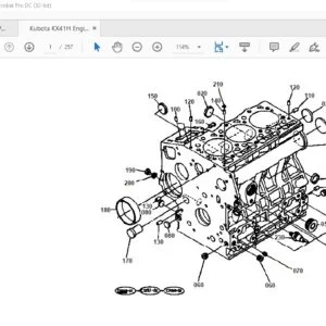 Kubota Engine KX41H Parts Manual - PDF DOWNLOAD
