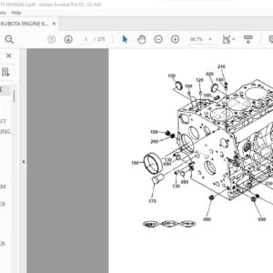 Kubota Engine KX41HS Parts List Manual - PDF DOWNLOAD