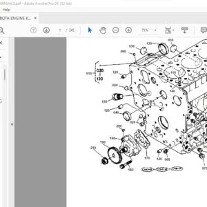 Kubota KX36HS Engine Parts Manual - PDF DOWNLOAD