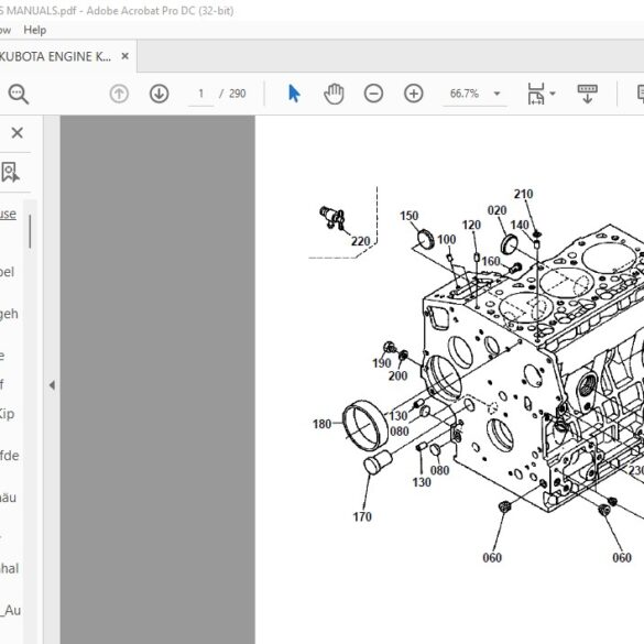 Kubota Kx61 2 Engine Parts List Manual Heydownloads Manual Downloads