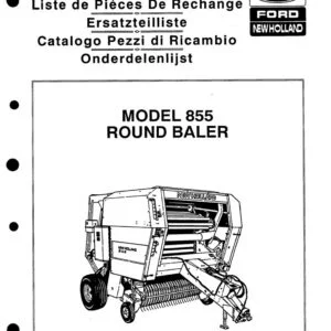 New Holland 855 Round Baler Service Parts Catalog Manual - PDF DOWNLOAD
