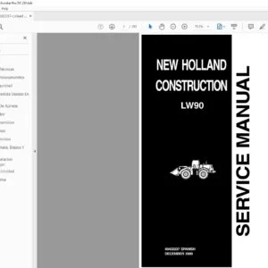 New Holland Construction LW90 Service Manual - PDF DOWNLOAD (Spanish)