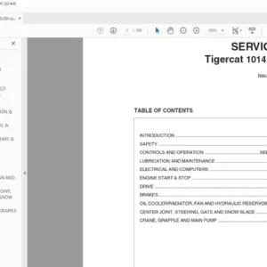 Tigercat 1014 FORWARDER SERVICE MANUAL - PDF DOWNLOAD