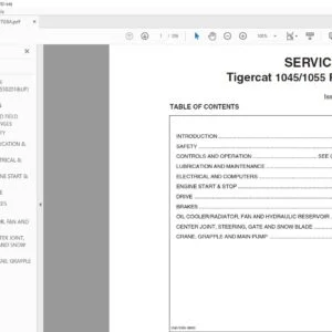 Tigercat 1045 1055 FORWARDER SERVICE MANUAL - PDF DOWNLOAD