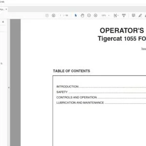 Tigercat 1055 FORWARDER OPERATOR'S MANUAL - PDF DOWNLOAD