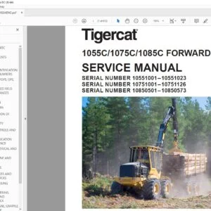 Tigercat 1055C 1075C 1085C FORWARDER SERVICE MANUAL - PDF DOWNLOAD