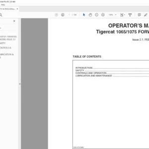 Tigercat 1065 1075 FORWARDER OPERATOR'S MANUAL - PDF DOWNLOAD
