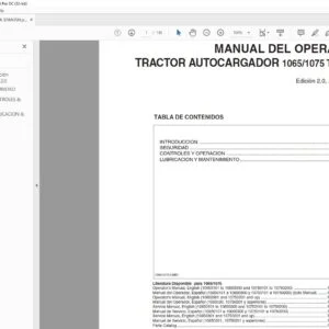 Tigercat 1065 1075 TRACTOR AUTOCARGADOR MANUAL DEL OPERADOR - PDF DOWNLOAD (Spanish)
