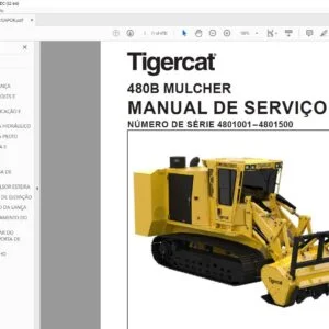Tigercat 480B MULCHER MANUAL DE SERVIÇO - PDF DOWNLOAD (Portuguese)