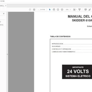 Tigercat 610 610C SKIDDER MANUAL DEL OPERADOR - PDF DOWNLOAD (Spanish)