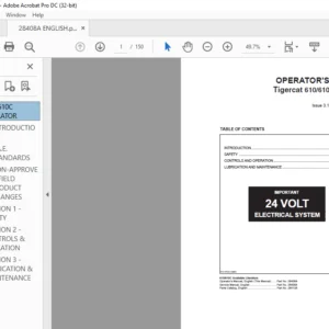 Tigercat 610 610C SKIDDER OPERATOR'S MANUAL - PDF DOWNLOAD