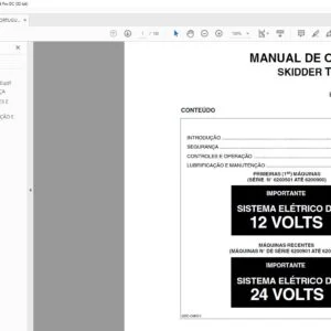 Tigercat 620C SKIDDER MANUAL DE OPERAÇÃO - PDF DOWNLOAD (Portuguese)