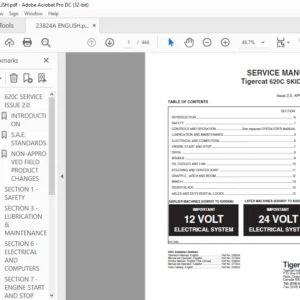 Tigercat 620C SKIDDER SERVICE MANUAL - PDF DOWNLOAD