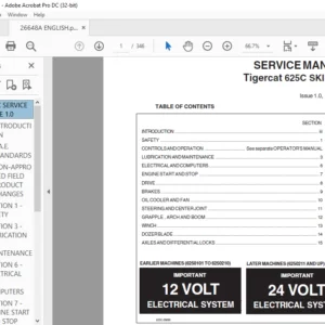 Tigercat 625C SKIDDER SERVICE MANUAL - PDF DOWNLOAD