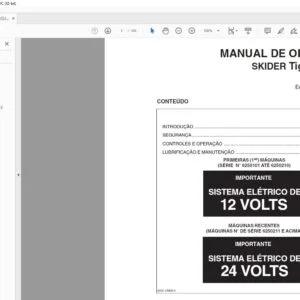 Tigercat 625C SKIDER MANUAL DE OPERAÇÃO - PDF DOWNLOAD (Portuguese)