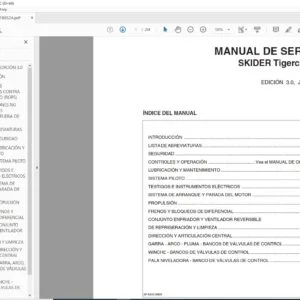 Tigercat 630B SKIDER MANUAL DE SERVICIO - PDF DOWNLOAD (Spanish)