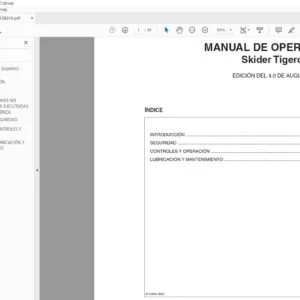 Tigercat 630B Skider MANUAL DE OPERACIÓN - PDF DOWNLOAD (Spanish)