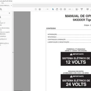 Tigercat 630C SKIDDER MANUAL DE OPERAÇÃO - PDF DOWNLOAD (Portuguese)