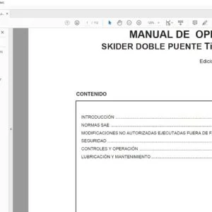 Tigercat 635 SKIDER DOBLE PUENTE MANUAL DE OPERACIÓN - PDF DOWNLOAD (Spanish)