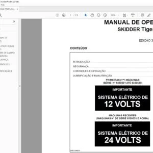 Tigercat 635C SKIDDER MANUAL DE OPERAÇÃO - PDF DOWNLOAD (Portuguese)