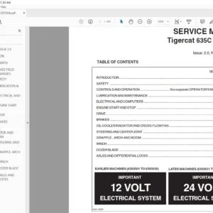Tigercat 635C SKIDDER SERVICE MANUAL - PDF DOWNLOAD