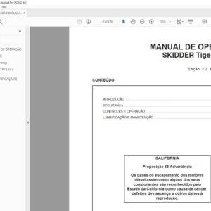 Tigercat 635D SKIDDER MANUAL DE OPERAÇÃO - PDF DOWNLOAD (Portuguese)