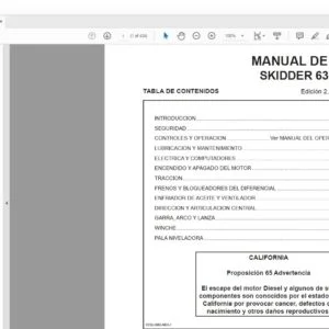Tigercat 635D SKIDDER MANUAL DE SERVICIO - PDF DOWNLOAD (Spanish)