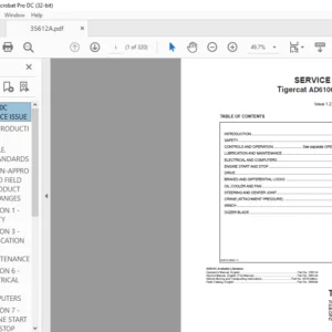 Tigercat AD610C CARRIER SERVICE MANUAL - PDF DOWNLOAD