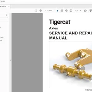 Tigercat Axles SERVICE & REPAIR MANUAL - PDF DOWNLOAD