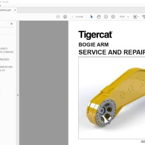 Tigercat Bogie Arm Service and Repair MANUAL - PDF DOWNLOAD