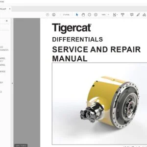 Tigercat DIFFERENTIALS SERVICE AND REPAIR MANUAL - PDF DOWNLOAD