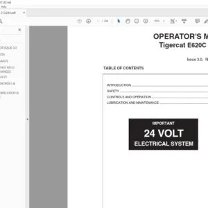 Tigercat E620C SKIDDER OPERATOR'S MANUAL - PDF DOWNLOAD