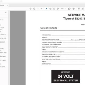 Tigercat E620C SKIDDER SERVICE MANUAL - PDF DOWNLOAD