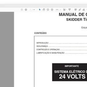Tigercat E625C SKIDDER MANUAL DE OPERAÇÃO - PDF DOWNLOAD (Portuguese)