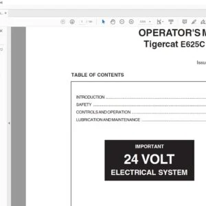 Tigercat E625C SKIDDER OPERATOR'S MANUAL - PDF DOWNLOAD