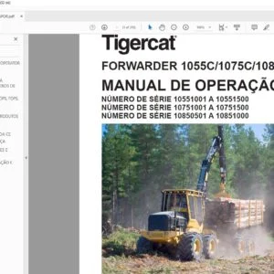 Tigercat FORWARDER 1055C 1075C 1085C MANUAL DE OPERAÇÃO - PDF DOWNLOAD (Portuguese)