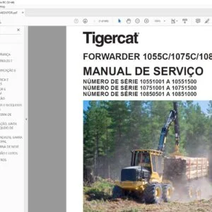 Tigercat FORWARDER 1055C 1075C 1085C MANUAL DE SERVIÇO - PDF DOWNLOAD (Portuguese)