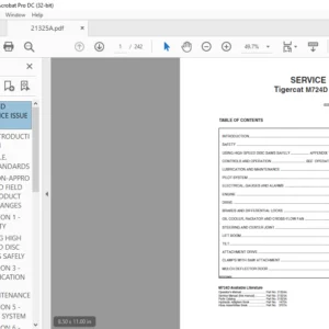 Tigercat M724D MULCHER SERVICE MANUAL - PDF DOWNLOAD