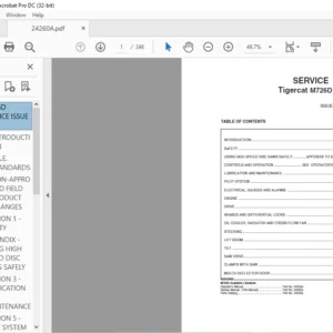 Tigercat M726D MULCHER SERVICE MANUAL - PDF DOWNLOAD