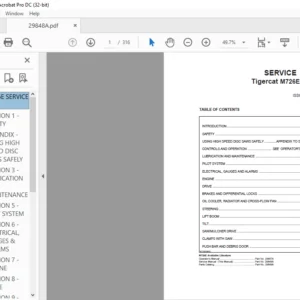 Tigercat M726E MULCHER SERVICE MANUAL - PDF DOWNLOAD