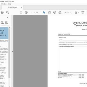 Tigercat M760 MULCHER OPERATOR'S MANUAL - PDF DOWNLOAD